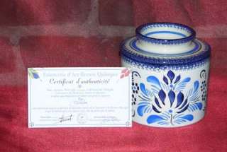 This butter crock ( Butter Keeper ) is handpainted, signed, numbered 
