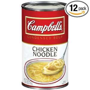 Campbells Red & White Family Size Chicken Noodle, 26 Ounce Cans (Pack 