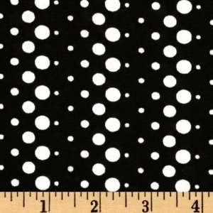   Jersey Knit Dots White/Black Fabric By The Yard: Arts, Crafts & Sewing
