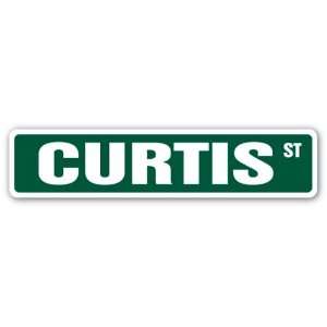  CURTIS Street Sign name kids childrens room door bedroom 
