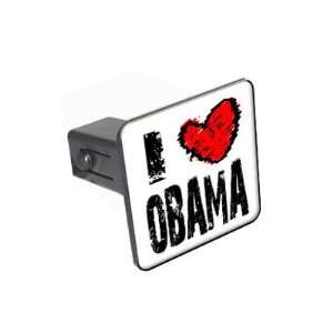  I Heart Love Obama   1 1/4 inch (1.25) Tow Trailer Hitch 