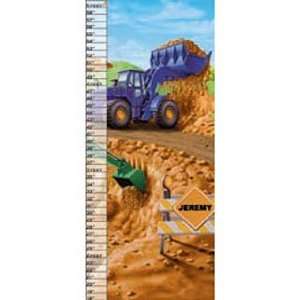    Construction Workers at Play Growth Chart: Kitchen & Dining