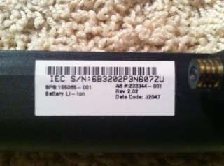 Label on 8 cell li ion battery