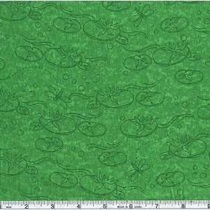  45 Wide On The Pond Lily Pad Grass Green Fabric By The 