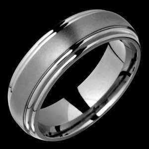  Leala   size 12.25 Classic Titanium Ring with Grooves 