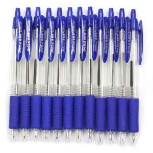   Super Smooth Retractable Ballpoint Pen Blue KRB 100: Office Products