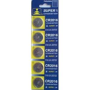    5pcs CR2016 3V Super Lithium Calculator Batteries Electronics