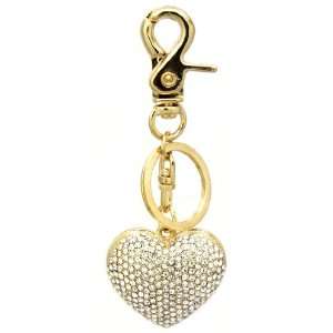  Gorgeous Rhinestones Cute Heart Key Holder Crystal: Toys 