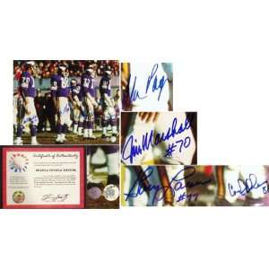 Purple People Eaters Signed Vikings 16x20:  Sports 