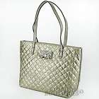 New GUESS Purse Womens Handbag Kihei Tote Shopper Bag Gold Logo w/ Bow 