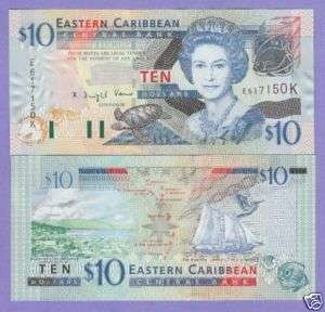 Eastern Caribbean,St.Kitts 10 Dollar 2003 ChAU Cat#43 K  