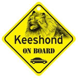  Keeshond On Board Dog Sign Gift