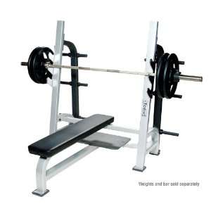 York Olympic Flat Bench with Gun Racks (Commercial):  