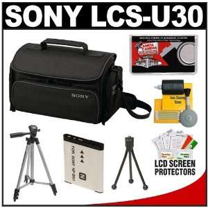  Sony LCS U30 Large Carrying Case (Black) with Battery 