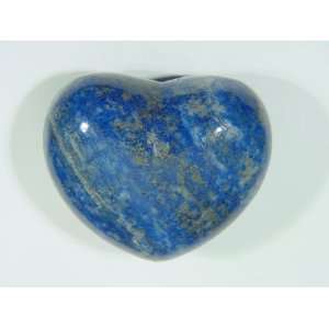 Afaganastan Lapis Lazuli Puff Heart Carving Lapidary Display Decorator 
