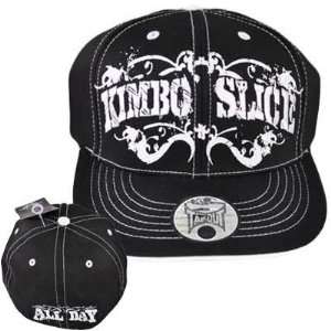  KIMBO SLICE TAPOUT FLEX FIT FLAT BILL BLACK HAT CAP SM 