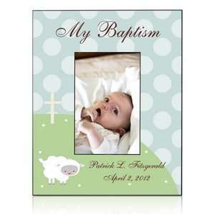  Personalized Little Lamb Baptism Frame: Baby
