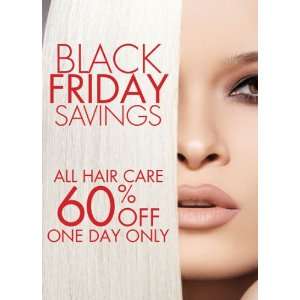  Black Friday Savings Hair Care Sign
