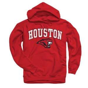  Houston Cougars Red Perennial II Hooded Sweatshirt: Sports 