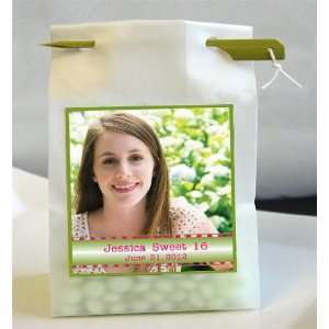  Sweet 16 Photo Personalized Favor Bags: Health & Personal 