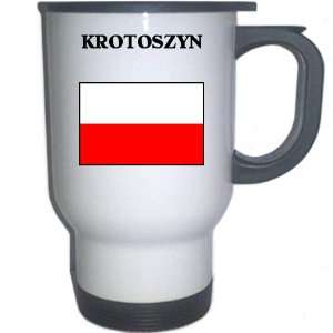  Poland   KROTOSZYN White Stainless Steel Mug Everything 
