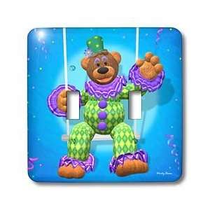 BK Dinky Bears Cartoon Clowns   Clown on Trapeze   Light Switch Covers 