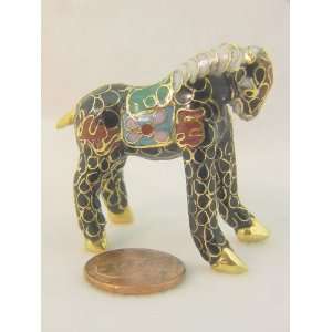  Cloisonne Horse Stallion Enameled 