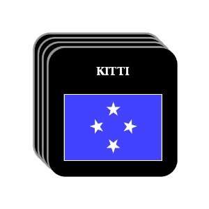  Micronesia   KITTI Set of 4 Mini Mousepad Coasters 