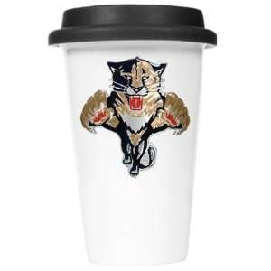  Florida Panthers Ceramic Travel Cup (Black Lid) Sports 