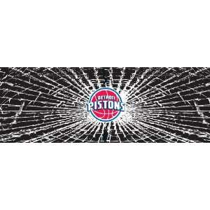   : Detroit Pistons Shattered Auto Rear Window Decal: Sports & Outdoors