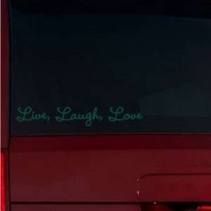  Live, Laugh, Love Window Decal (Forest Green) Automotive