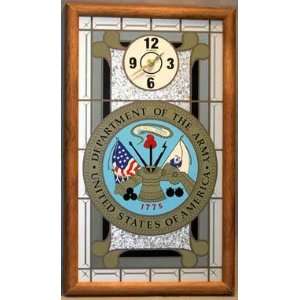  United States Army Glass Wall Clock: Home & Kitchen