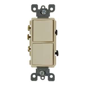   Way AC Combination Switch, Commercial Grade, Grounding, Almond Home