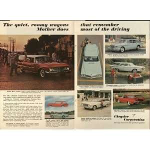  Dodge Dart Wagon 2pg Original Vintage Car Print Ad 