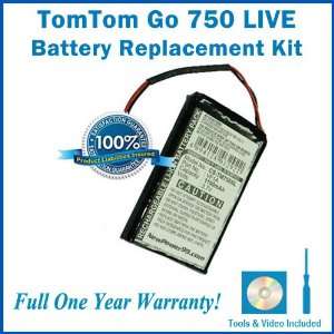  TomTom Go 750 LIVE Battery Replacement Kit with 