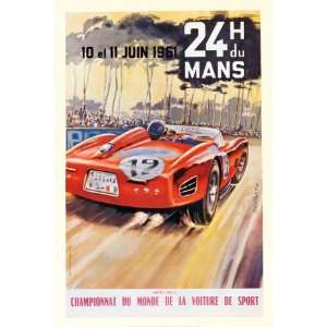  Beligond 24 heures du Le Mans, 1961 20x30 Poster Print 