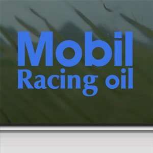  Mobil Blue Decal One Oil Can Formula 1 Window Blue Sticker 