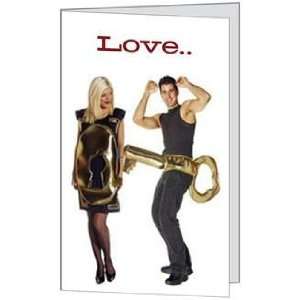 Anniversary Humor Funny Love (5x7) Greeting Card by QuickieCards 