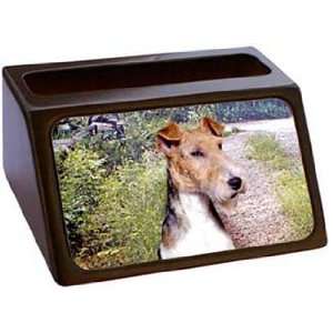  Wire Fox Terrier Business Card Holder: Office Products