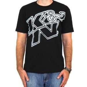    XXL White on Black K&N Logo Glow Mens XX Large T Shirt Automotive