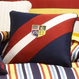  U.S. POLO ASSN. Sport Stripe Square Decorator Pillow: Home 