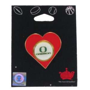  Oregon Ducks Heart Pin