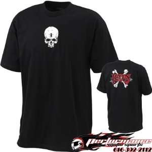  Icon Skull T Shirt   Large/Black Automotive
