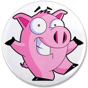  3.5 Button Pig Cartoon 