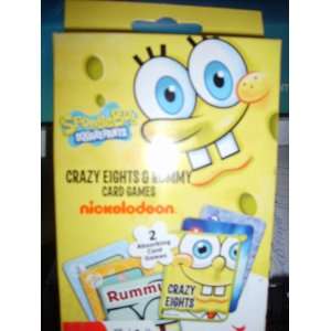    SpongeBob Crazy Eights & Rummy (2 Card games set): Toys & Games