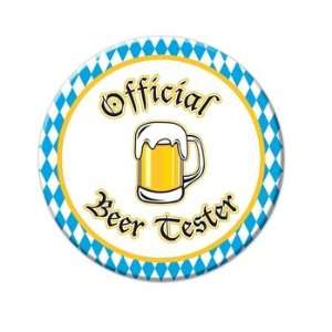  Official Beer Tester Oktoberfest Party Button Kitchen 