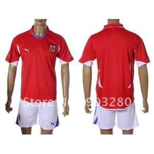 nation team czech red 2011 2012 embroidery quality away home soccer 