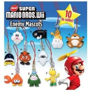  Super Mario Bros: Wii Enemy Mascots Phone Chamrs Set of 10 