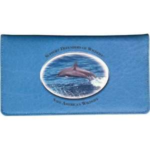  Defenders of Wildlife Dolphins Checkbook Cover Office 