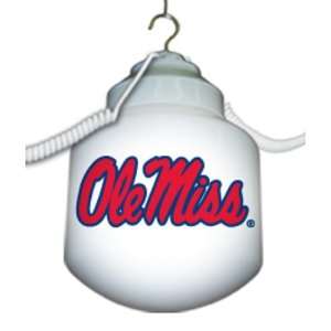  Ole Miss Rebels NCAA String Globe Lights   Set of 2 Globes 